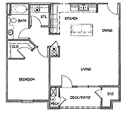 Floorplan-1Bd/1Bath-BuildingR