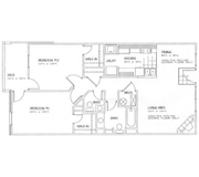 Floorplan-2Bd/1.5Bath-Chamberlain
