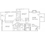 Floorplan-3Bd/2Bath-Carson